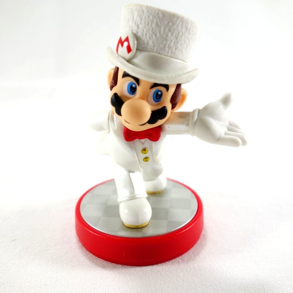 Super Mario Odyssey Wedding Amiibo Nintendo Top Hat‎ Figure Collectible NVL-001